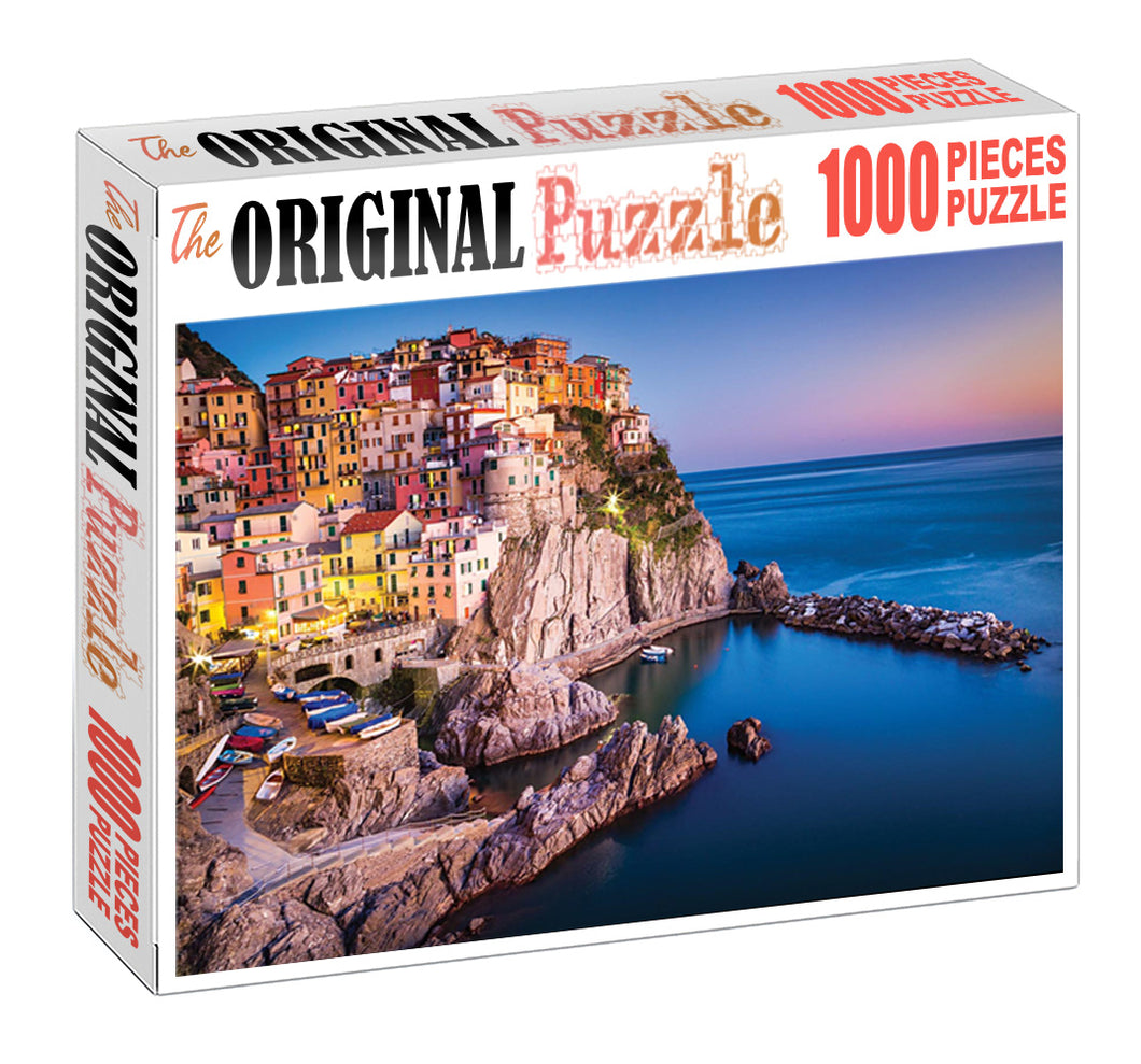 Colored Photography of City is Wooden 1000 Piece Jigsaw Puzzle Toy For Adults and Kids