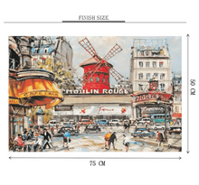 Moulin Rogue Painting Wooden 1000 Piece Jigsaw Puzzle Toy For Adults and Kids