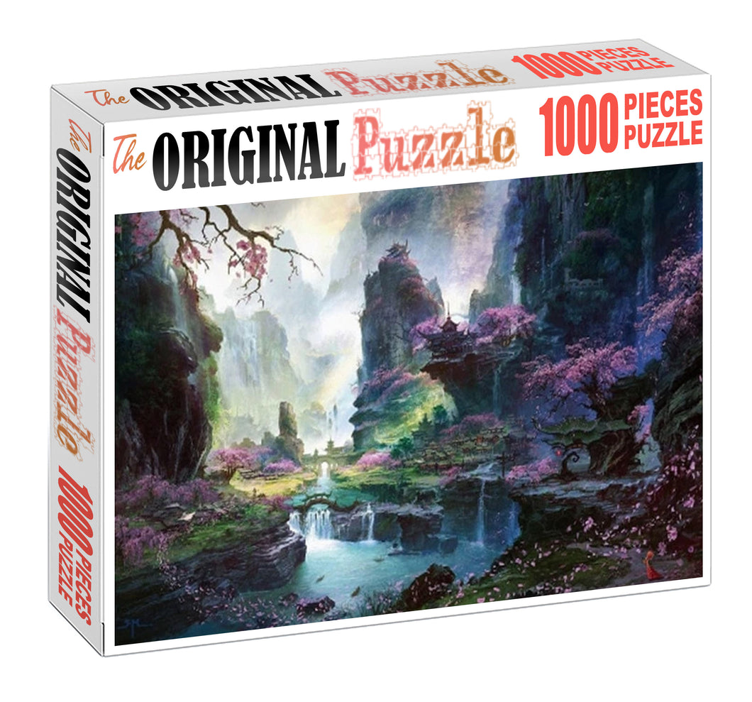 Beautiful Scenery Wooden 1000 Piece Jigsaw Puzzle Toy For Adults and Kids