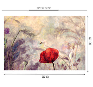 Red Tulip Wooden 1000 Piece Jigsaw Puzzle Toy For Adults and Kids
