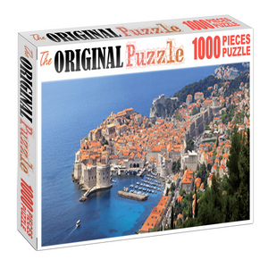 Red City of Sea is Wooden 1000 Piece Jigsaw Puzzle Toy For Adults and Kids