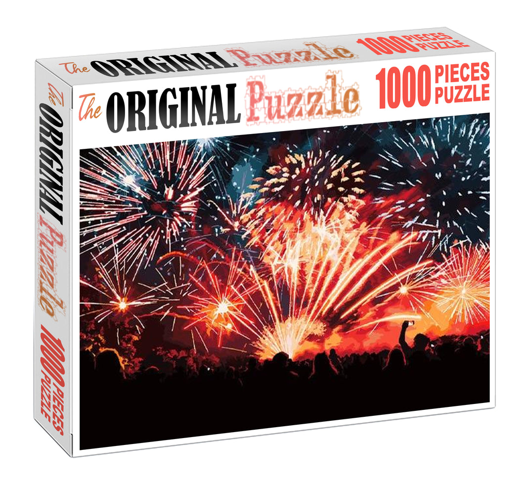 Shooting Crackers Wooden 1000 Piece Jigsaw Puzzle Toy For Adults and Kids