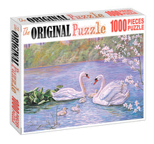 Couple Swan is Wooden 1000 Piece Jigsaw Puzzle Toy For Adults and Kids