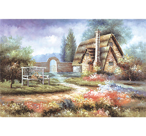 Village Handmade Hut is Wooden 1000 Piece Jigsaw Puzzle Toy For Adults and Kids