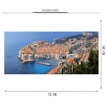 Red City of Sea is Wooden 1000 Piece Jigsaw Puzzle Toy For Adults and Kids
