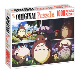 Black Slowpork Wooden 1000 Piece Jigsaw Puzzle Toy For Adults and Kids