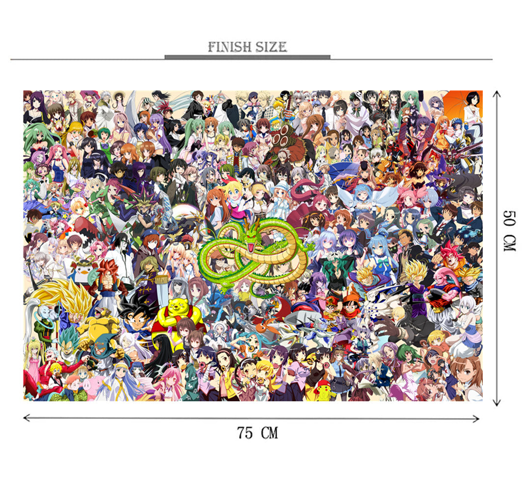 Dragon Ball Evolution Wooden 1000 Piece Jigsaw Puzzle Toy For Adults and Kids
