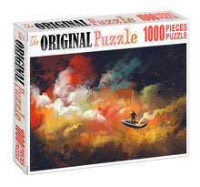Floating Boat in Sky Wooden 1000 Piece Jigsaw Puzzle Toy For Adults and Kids