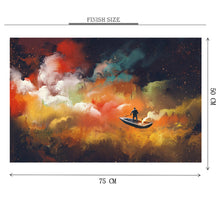 Floating Boat in Sky Wooden 1000 Piece Jigsaw Puzzle Toy For Adults and Kids