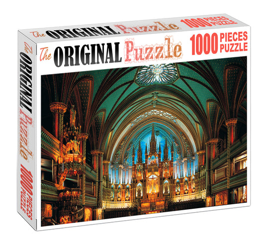 Cathedral Church Entrance is Wooden 1000 Piece Jigsaw Puzzle Toy For Adults and Kids