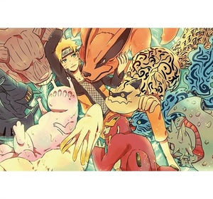 Naruto Demon Guardian Wooden 1000 Piece Jigsaw Puzzle Toy For Adults and Kids