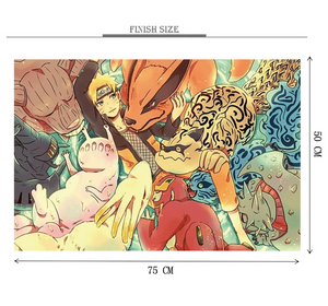 Naruto Demon Guardian Wooden 1000 Piece Jigsaw Puzzle Toy For Adults and Kids