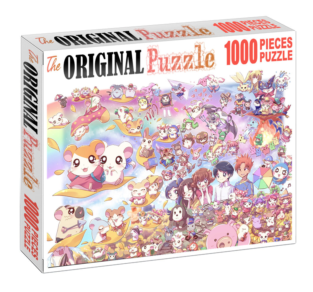 Moose Anime Wooden 1000 Piece Jigsaw Puzzle Toy For Adults and Kids