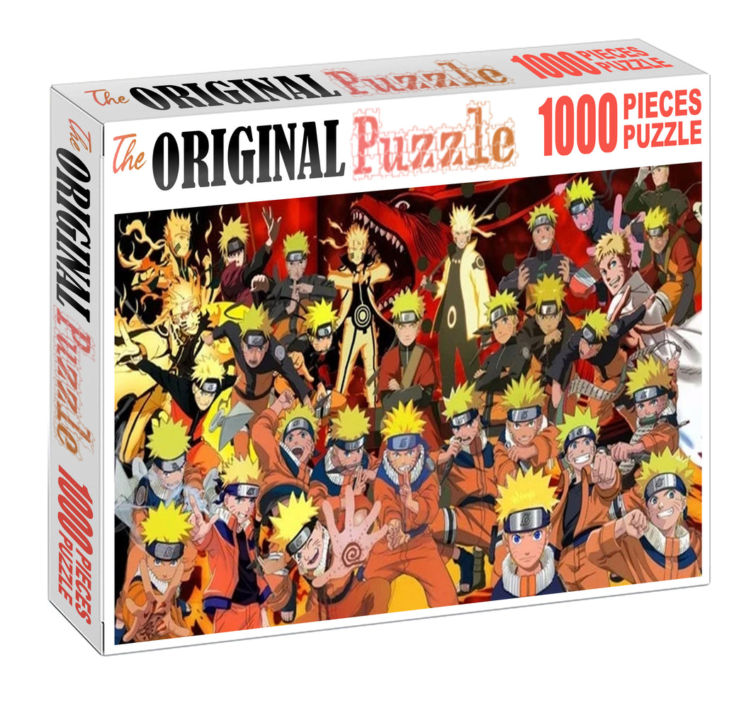Naruto Clones Wooden 1000 Piece Jigsaw Puzzle Toy For Adults and Kids