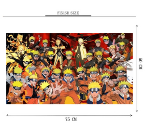 Naruto Clones Wooden 1000 Piece Jigsaw Puzzle Toy For Adults and Kids