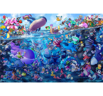 Underwater Creature Wooden 1000 Piece Jigsaw Puzzle Toy For Adults and Kids
