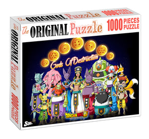 God of Destruction Wooden 1000 Piece Jigsaw Puzzle Toy For Adults and Kids