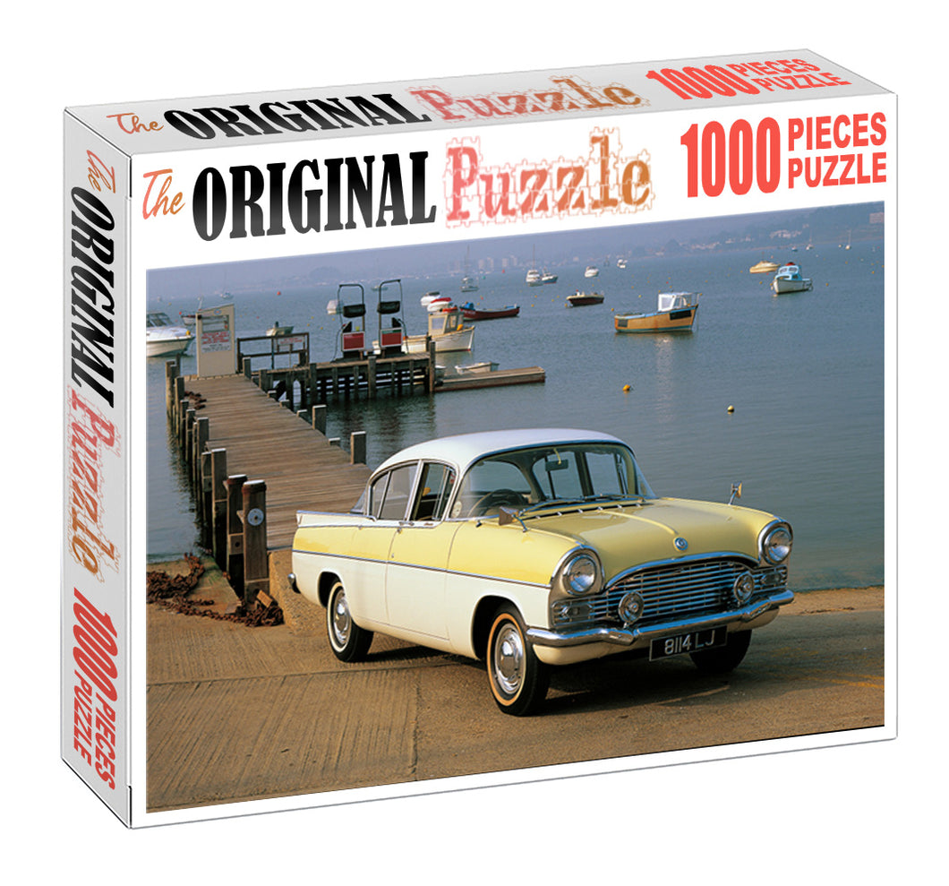 Vintage Ambessoder Car is Wooden 1000 Piece Jigsaw Puzzle Toy For Adults and Kids