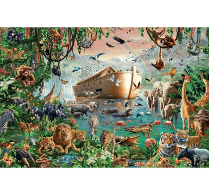 Noah Ark Wooden 1000 Piece Jigsaw Puzzle Toy For Adults and Kids