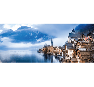Dusky View of Houses is Wooden 1000 Piece Jigsaw Puzzle Toy For Adults and Kids