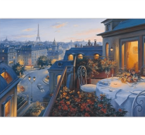 Dinner at Balcony Wooden 1000 Piece Jigsaw Puzzle Toy For Adults and Kids