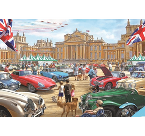 Vintage Car Exhibition Wooden 1000 Piece Jigsaw Puzzle Toy For Adults and Kids