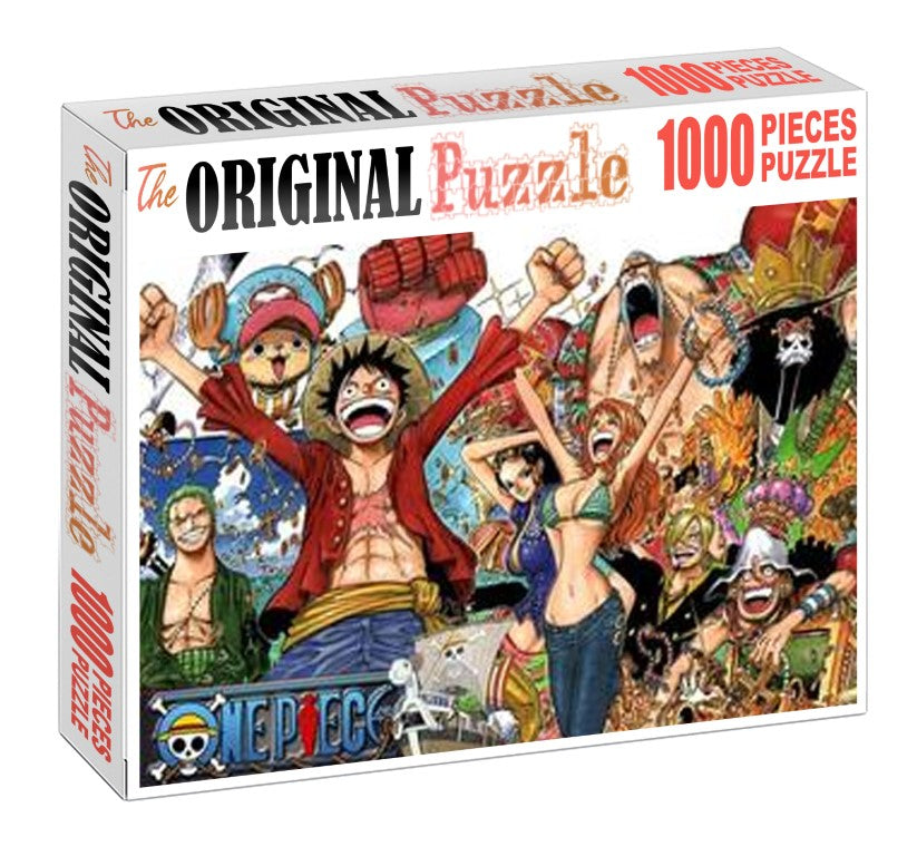 One Piece Team Wooden 1000 Piece Jigsaw Puzzle Toy For Adults and Kids