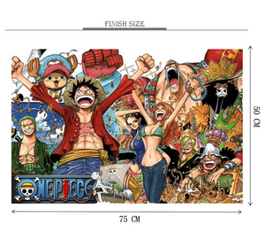 One Piece Team Wooden 1000 Piece Jigsaw Puzzle Toy For Adults and Kids