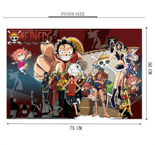 Lucky Star Ship of Luffy Wooden 1000 Piece Jigsaw Puzzle Toy For Adults and Kids