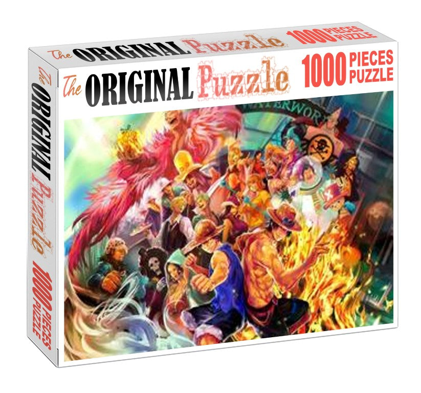One Piece Waterworld Wooden 1000 Piece Jigsaw Puzzle Toy For Adults and Kids