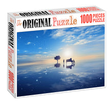 Blue Sky and Land Wooden 1000 Piece Jigsaw Puzzle Toy For Adults and Kids