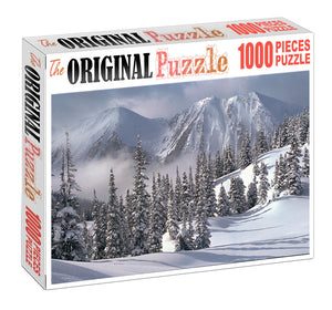 Ice Mountain Valley is Wooden 1000 Piece Jigsaw Puzzle Toy For Adults and Kids