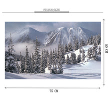 Ice Mountain Valley is Wooden 1000 Piece Jigsaw Puzzle Toy For Adults and Kids