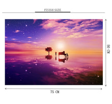 Red Sky and Land Wooden 1000 Piece Jigsaw Puzzle Toy For Adults and Kids