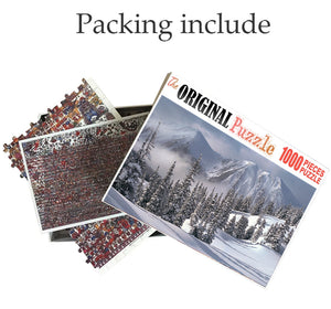 Ice Mountain Valley is Wooden 1000 Piece Jigsaw Puzzle Toy For Adults and Kids