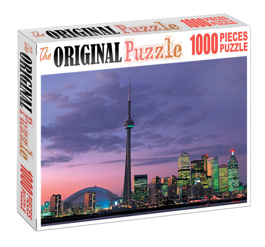 Skyscrapper Dubai is Wooden 1000 Piece Jigsaw Puzzle Toy For Adults and Kids