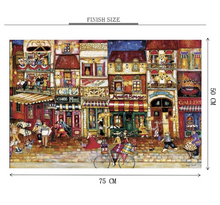Moulis Rogue City Artwork Wooden 1000 Piece Jigsaw Puzzle Toy For Adults and Kids