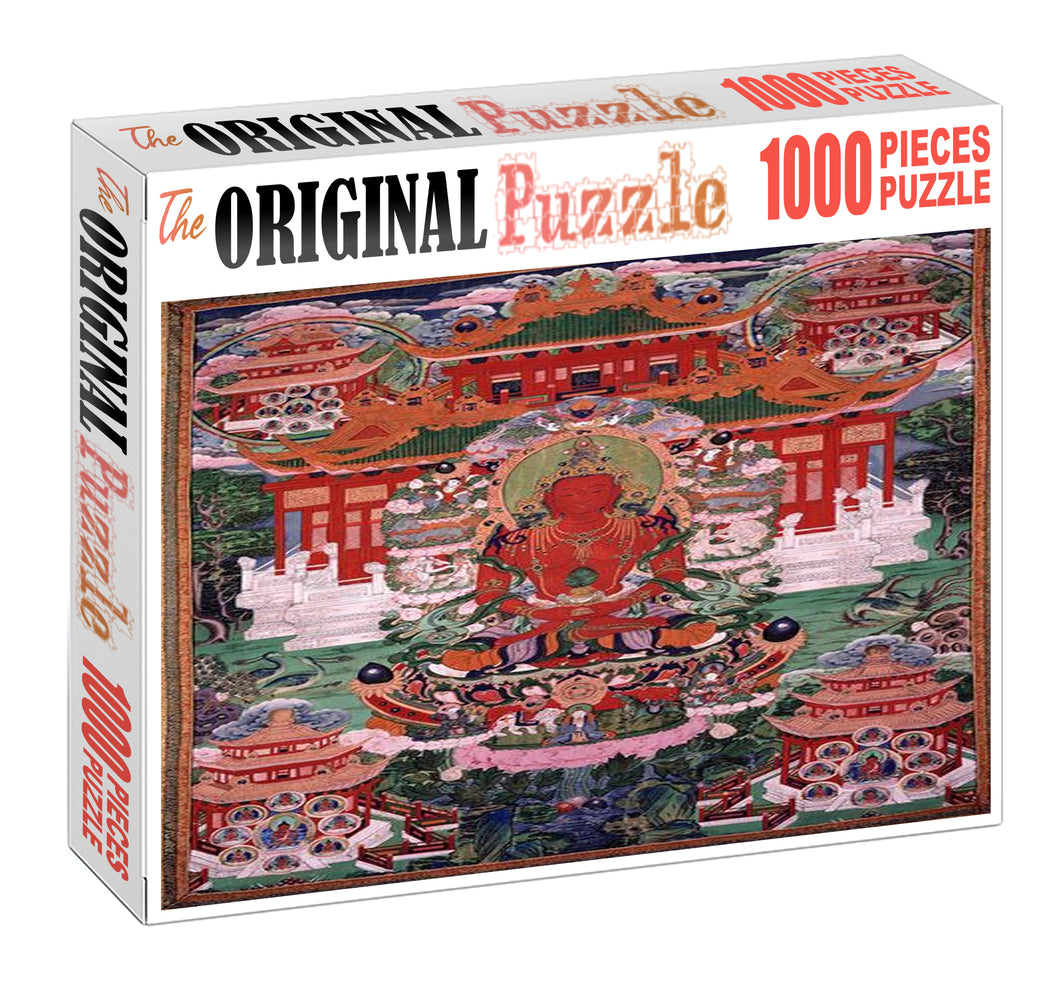 Temple of Buddha Wooden 1000 Piece Jigsaw Puzzle Toy For Adults and Kids