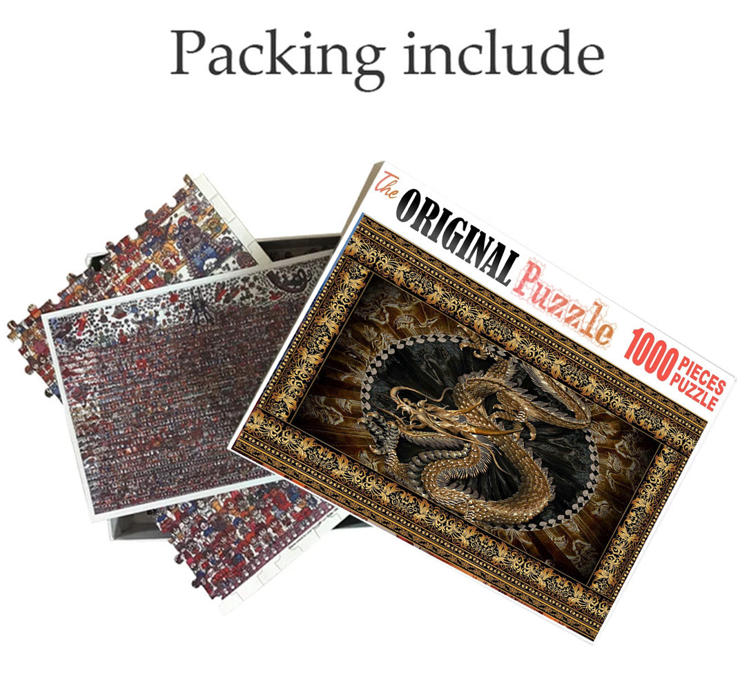 Dragon Madolian is Wooden 1000 Piece Jigsaw Puzzle Toy For Adults and Kids