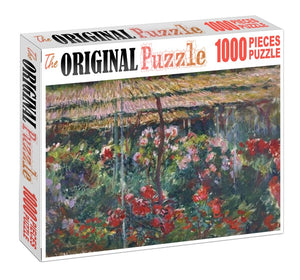 Flower Painting Wooden 1000 Piece Jigsaw Puzzle Toy For Adults and Kids