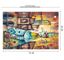 House of Cards Wooden 1000 Piece Jigsaw Puzzle Toy For Adults and Kids