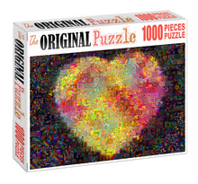 Glowing Heart Pattern Wooden 1000 Piece Jigsaw Puzzle Toy For Adults and Kids