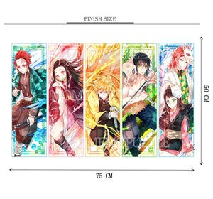 Kimetsu no Yaiba Anime Wooden 1000 Piece Jigsaw Puzzle Toy For Adults and Kids