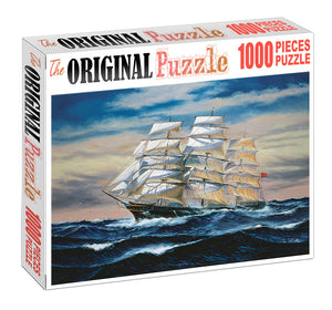 East Company Trade Ship is Wooden 1000 Piece Jigsaw Puzzle Toy For Adults and Kids