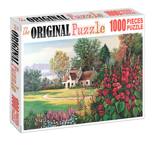 House Garden is Wooden 1000 Piece Jigsaw Puzzle Toy For Adults and Kids