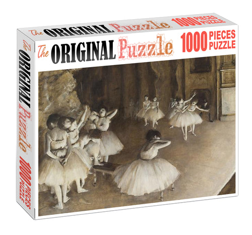 Ballet Girls Practicing Wooden 1000 Piece Jigsaw Puzzle Toy For Adults and Kids