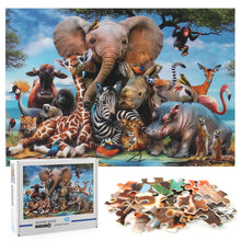 Animal World Wooden 1000 Piece Jigsaw Puzzle Toy For Adults and Kids