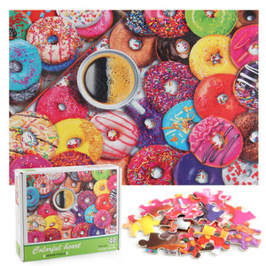 Colorful Heart Wooden 1000 Piece Jigsaw Puzzle Toy For Adults and Kids