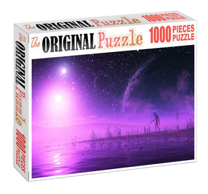 Purple Light of Dead Wooden 1000 Piece Jigsaw Puzzle Toy For Adults and Kids