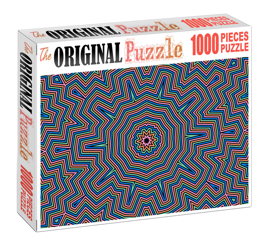 Maze Pattern Wooden 1000 Piece Jigsaw Puzzle Toy For Adults and Kids